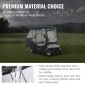 Περίβλημα VEVOR Golf Cart, 600D Polyester Driving Consure με διαφανή παράθυρα 4 όψεων, 4 καλύμματα Passenger Club Car Cars για 2+2 Passenger Cart Golf, αντηλιακό και ανθεκτικό στη σκόνη κάλυμμα εξωτερικού καροτσιού