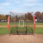 VEVOR 7x7 ft δίχτυ προπόνησης μπέιζμπολ σόφτμπολ, φορητό δίχτυ προπόνησης του μπέιζμπολ για βολτάρισμα, βοηθήματα προπόνησης εξοπλισμού μπέιζμπολ Backstop με ζώνη κρούσης (μόνο δίχτυ)