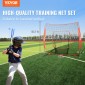 VEVOR 213,4 x 213,4 cm Baseball Softball Practice Net, Φορητό δίχτυ προπόνησης Baseball for Hitting Batting Catching Pitching, Backstop Baseball Equipment Training Aid with Carry Bag and Strike Zone