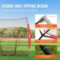 VEVOR 213,4 x 213,4 cm Baseball Softball Practice Net, Φορητό δίχτυ προπόνησης Baseball for Hitting Batting Catching Pitching, Backstop Baseball Equipment Training Aid with Carry Bag and Strike Zone