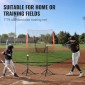 VEVOR 213,4 x 213,4 cm Baseball Softball Practice Net, Φορητό δίχτυ προπόνησης Baseball for Hitting Batting Catching Pitching, Backstop Baseball Equipment Training Aid with Carry Bag and Strike Zone
