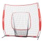 VEVOR 213,4 x 213,4 cm Baseball Softball Practice Net, Φορητό δίχτυ προπόνησης Baseball for Hitting Batting Catching Pitching, Backstop Baseball Equipment Training Aid with Carry Bag and Strike Zone