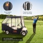 Περίβλημα VEVOR Golf Cart, 420D Polyester Driving Consure με διαφανή παράθυρα 4 όψεων, 4 καλύμματα Passenger Club Car Cars για 2+2 Passenger Cart Golf, Αντιηλιακό και ανθεκτικό στη σκόνη κάλυμμα εξωτερικού καροτσιού