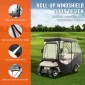 Περίβλημα VEVOR Golf Cart, 420D Polyester Driving Consure με διαφανή παράθυρα 4 όψεων, 4 καλύμματα Passenger Club Car Cars για 2+2 Passenger Cart Golf, Αντιηλιακό και ανθεκτικό στη σκόνη κάλυμμα εξωτερικού καροτσιού