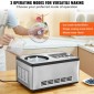 VEVOR 1.9 L Automatic Ice Cream Machine Electric Yogurt Gelato Make Silver