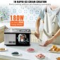 VEVOR 1.9 L Automatic Ice Cream Machine Electric Yogurt Gelato Make Silver