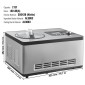 VEVOR 1.9 L Automatic Ice Cream Machine Electric Yogurt Gelato Make Silver