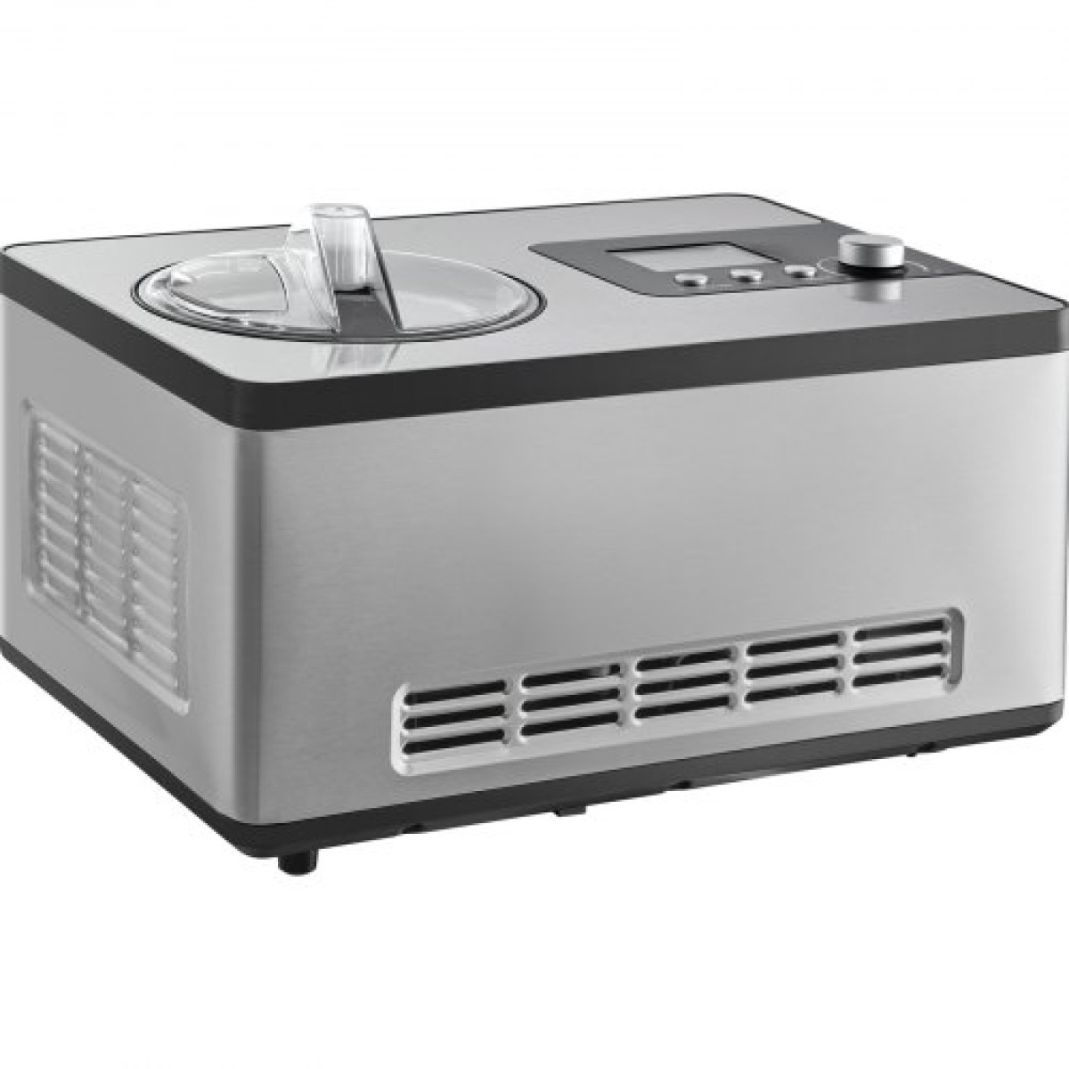VEVOR 1.9 L Automatic Ice Cream Machine Electric Yogurt Gelato Make Silver