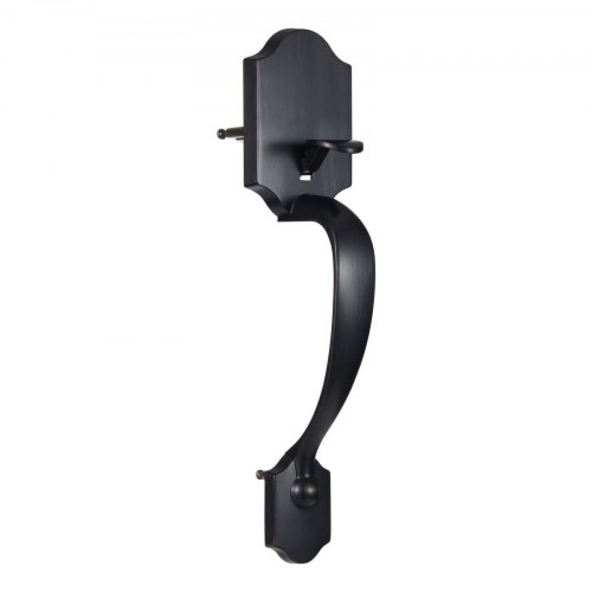 Σετ χειρολαβής μπροστινής πόρτας και Deadbolt VEVOR, Σετ κλειδαριάς μπροστινής πόρτας με εσωτερικό πόμολο, ρυθμιζόμενη απόσταση οπών μονοκύλινδρο, για δεξιά και αριστερόχειρη είσοδο, βουρτσισμένο λάδι τριμμένο μπρούτζο