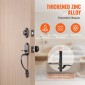 Σετ χειρολαβής μπροστινής πόρτας και Deadbolt VEVOR, Σετ κλειδαριάς μπροστινής πόρτας με εσωτερικό πόμολο, ρυθμιζόμενη απόσταση οπών μονοκύλινδρο, για δεξιά και αριστερόχειρη είσοδο, βουρτσισμένο λάδι τριμμένο μπρούτζο