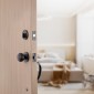 Σετ χειρολαβής μπροστινής πόρτας και Deadbolt VEVOR, Σετ κλειδαριάς μπροστινής πόρτας με εσωτερικό πόμολο, ρυθμιζόμενη απόσταση οπών μονοκύλινδρο, για δεξιά και αριστερόχειρη είσοδο, βουρτσισμένο λάδι τριμμένο μπρούτζο