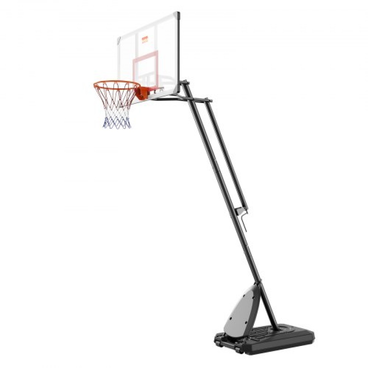 Στεφάνη μπάσκετ VEVOR, 7,6-10 ft ρυθμιζόμενο ύψος φορητό σύστημα ταμπλό, 50 ιντσών στεφάνι μπάσκετ και γκολ, παιδικό και ενήλικο σετ μπάσκετ με ρόδες, βάση και γεμιστή βάση, για εξωτερικούς/εσωτερικούς χώρους