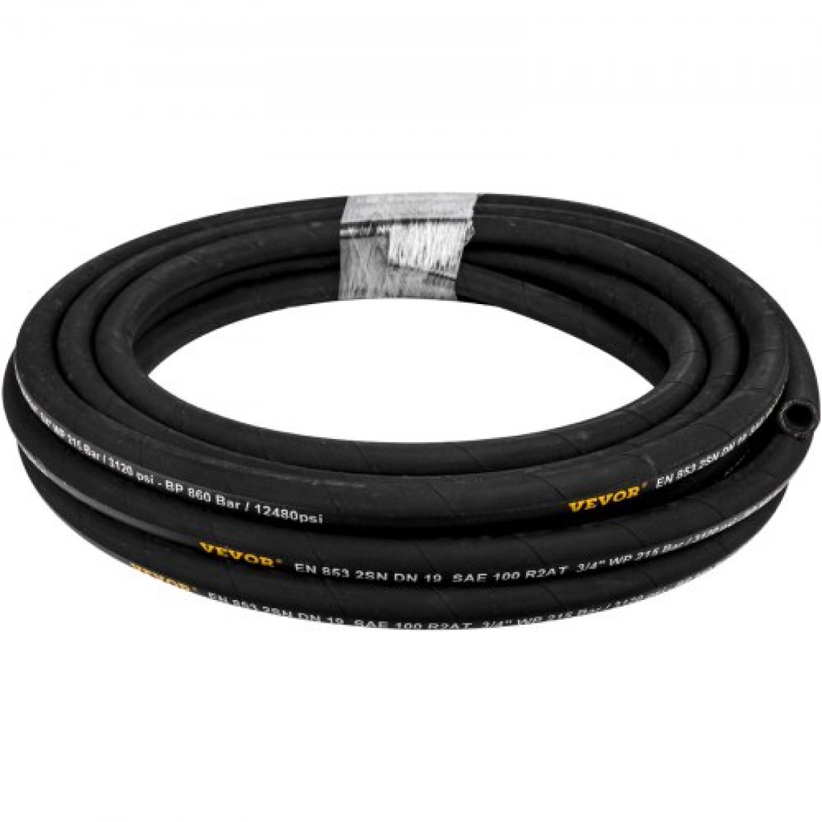 Υδραυλικός σωλήνας VEVOR 1/4 ίντσας x 328 πόδια, κουλουριασμένος υδραυλικός σωλήνας 5800 PSI, ελαστικός υδραυλικός σωλήνας με 2 πλεξούδα από σύρμα από χάλυβα υψηλής αντοχής, υδραυλικός σωλήνας όγκου -20℃ έως 140℃, εύκαμπτη θήκη υδραυλικού λαδιού