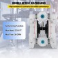 VEVOR Air-Operated Double Diaphragm Pump 25,4mm(1 inch) Init/Outit 113 L/min(30GPM) Πολυπροπυλένιο Max 7 bar (100PSI) για χημική και βιομηχανική χρήση