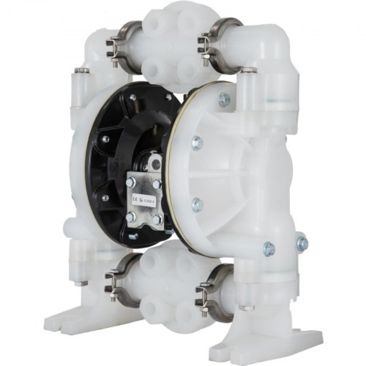 VEVOR Air-Operated Double Diaphragm Pump 25,4mm(1 inch) Init/Outit 113 L/min(30GPM) Πολυπροπυλένιο Max 7 bar (100PSI) για χημική και βιομηχανική χρήση