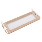 vidaXL Μπάρα Κρεβατιού Προστατευτική Χρώμα Taupe 102x42 εκ Πολυεστέρας