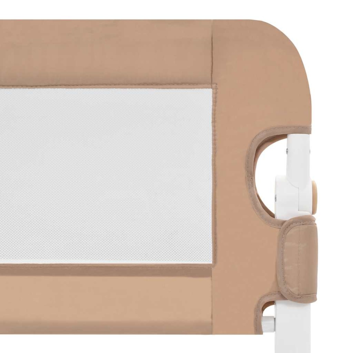 vidaXL Μπάρα Κρεβατιού Προστατευτική Χρώμα Taupe 102x42 εκ Πολυεστέρας