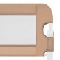 vidaXL Μπάρα Κρεβατιού Προστατευτική Χρώμα Taupe 102x42 εκ Πολυεστέρας