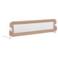 vidaXL Μπάρα Κρεβατιού Προστατευτική Χρώμα Taupe 150x42 εκ Πολυεστέρας