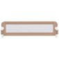 vidaXL Μπάρα Κρεβατιού Προστατευτική Χρώμα Taupe 150x42 εκ Πολυεστέρας