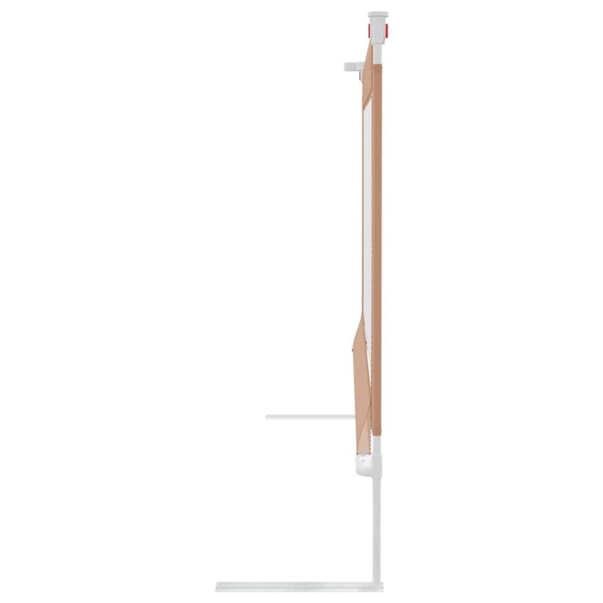 vidaXL Μπάρα Κρεβατιού Προστατευτική Taupe 150 x 25 εκ. Υφασμάτινη