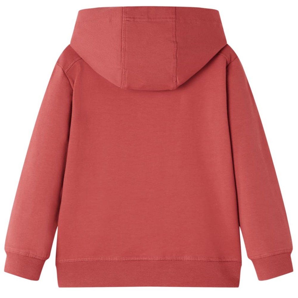 Φούτερ Παιδικό με Κουκούλα Burnt Red 104