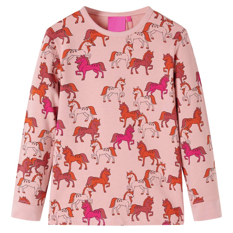 Πιτζάμα Παιδική Μακρυμάνικη Ανοιχτό Ροζ 92