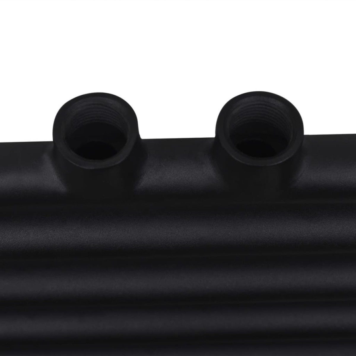 Θερμαντικό Σώμα/Πετσετοκρεμάστρα Κεν. Θέρμανσης Ίσιο Μαύρο 500x1160χιλ