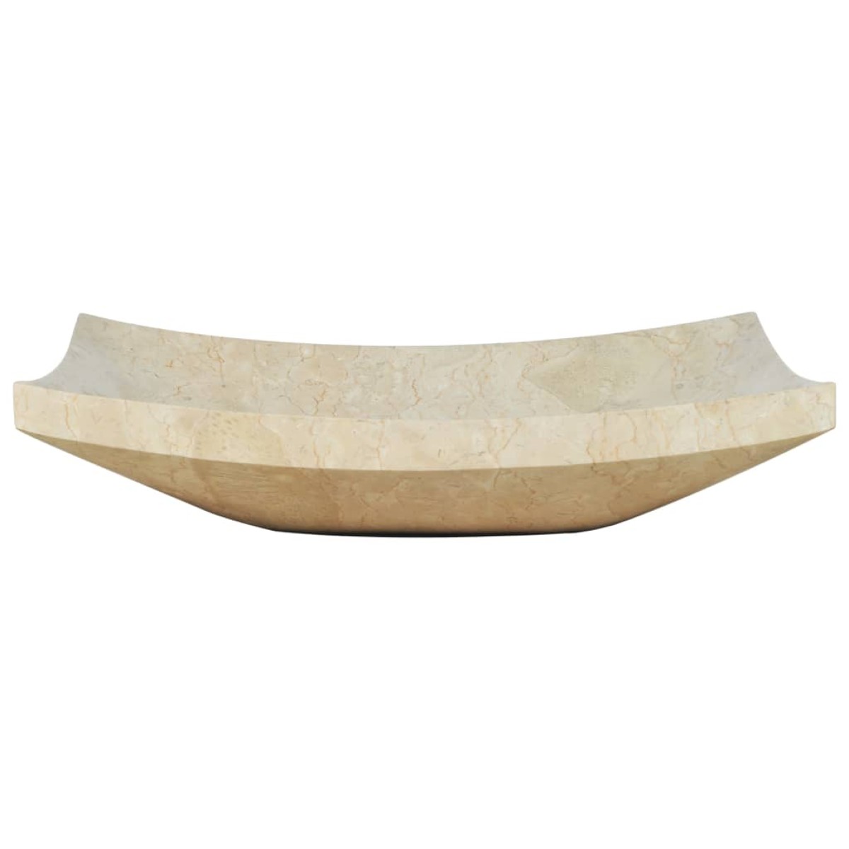 vidaXL Νιπτήρας Κρεμ 50 x 35 x 12 εκ. Μαρμάρινος