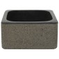 vidaXL Νιπτήρας Μαύρος 30 x 30 x 15 εκ. από Riverstone