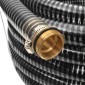 vidaXL Σωλήνας Αναρρόφησης Ορειχάλκινες Συνδέσεις Μαύρος 3 μ./25 χιλ.
