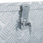 vidaXL Κουτί Αποθήκευσης Ασημί 76,5 x 26,5 x 33 εκ. Αλουμινίου