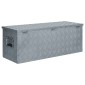vidaXL Κουτί Αποθήκευσης Ασημί 110,5 x 38,5 x 40 εκ. Αλουμινίου