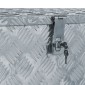 vidaXL Κουτί Αποθήκευσης Ασημί 110,5 x 38,5 x 40 εκ. Αλουμινίου