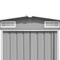 vidaXL Αποθήκη Κήπου Γκρι 257 x 580 x 181 εκ. από Μέταλλο