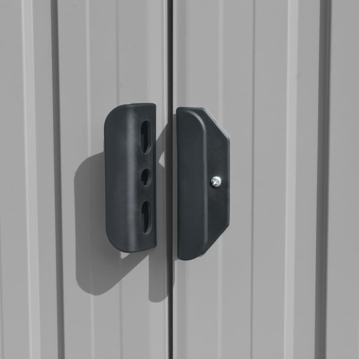 vidaXL Αποθήκη Κήπου Γκρι 257 x 580 x 181 εκ. από Μέταλλο