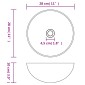 vidaXL Νιπτήρας Ασημί 28 x 10 εκ. Κεραμικός