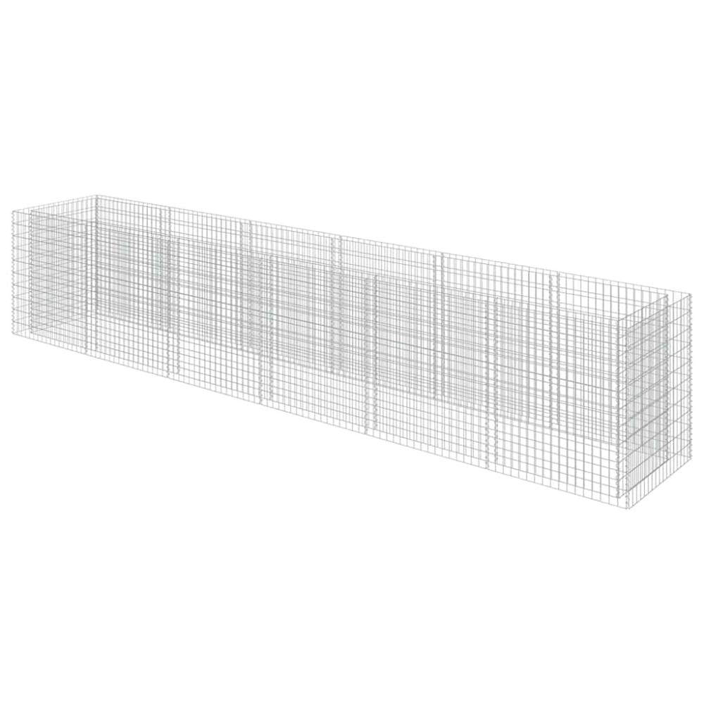vidaXL Συρματοκιβώτιο-Γλάστρα Υπερυψωμένη 540x90x100 εκ. Γαλβ. Χάλυβας