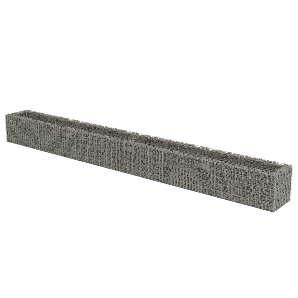 vidaXL Συρματοκιβώτιο-Γλάστρα Υπερυψωμένη 540x50x50 εκ. Γαλβ. Χάλυβας