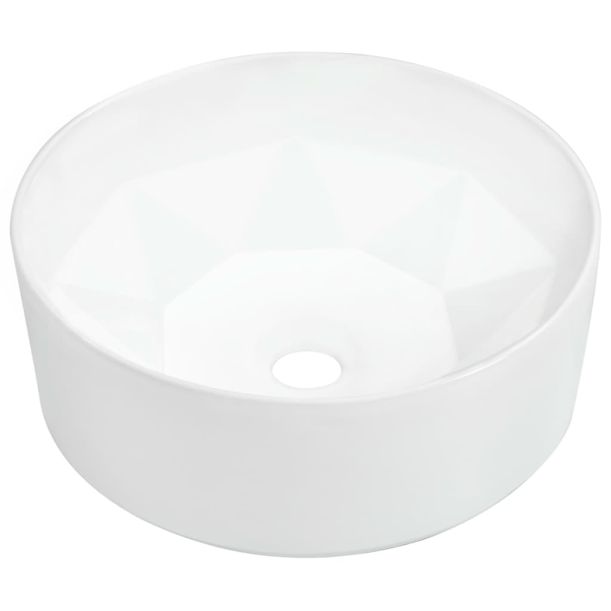 vidaXL Νιπτήρας Λευκός 36 x 14 εκ. Κεραμικός