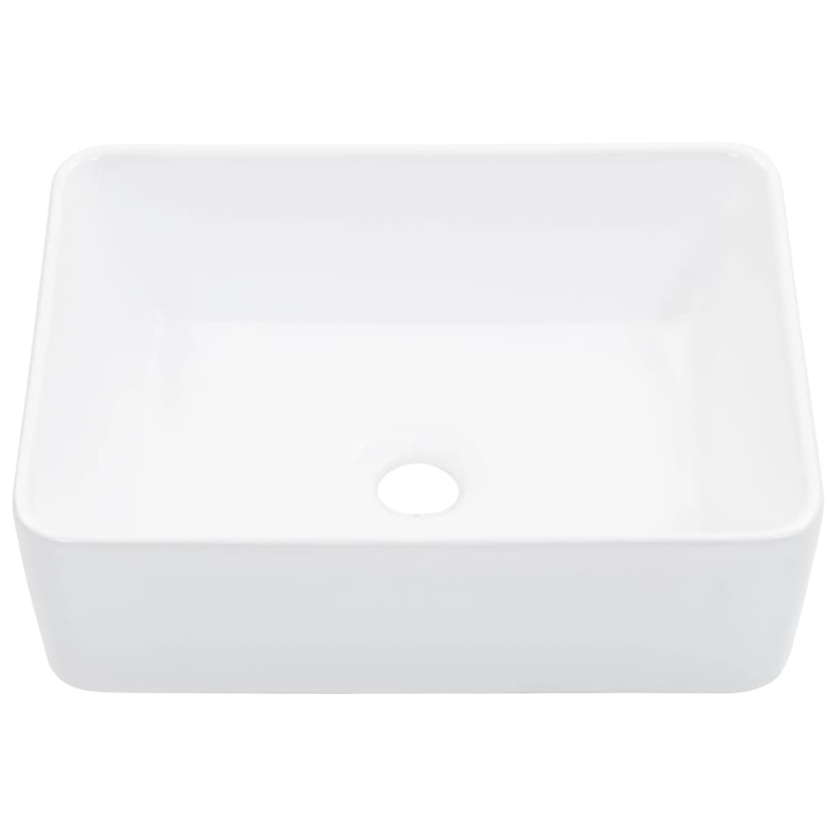 vidaXL Νιπτήρας Λευκός 40 x 30 x 13 εκ. Κεραμικός