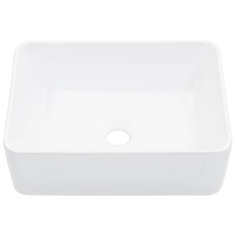 vidaXL Νιπτήρας Λευκός 40 x 30 x 13 εκ. Κεραμικός