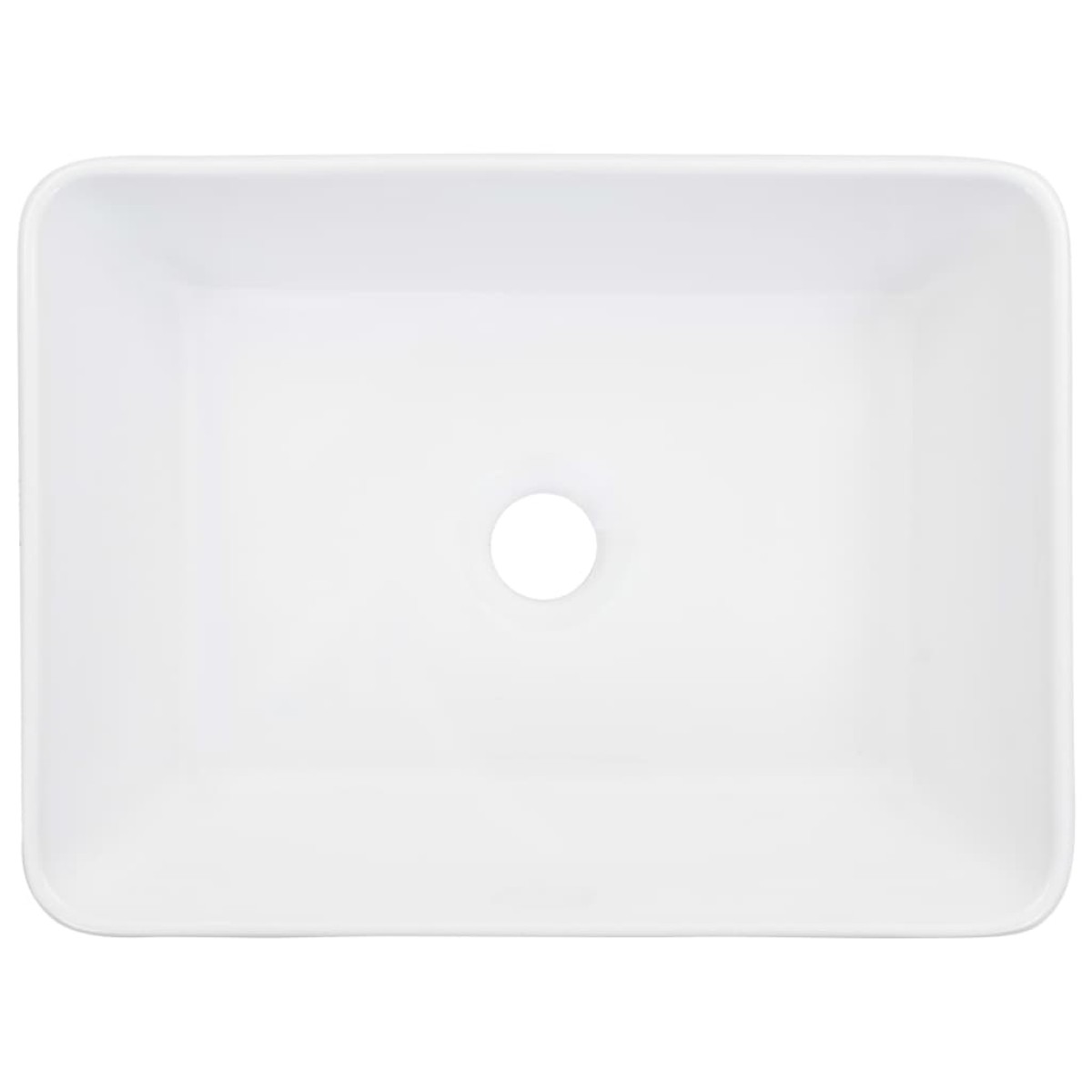 vidaXL Νιπτήρας Λευκός 40 x 30 x 13 εκ. Κεραμικός