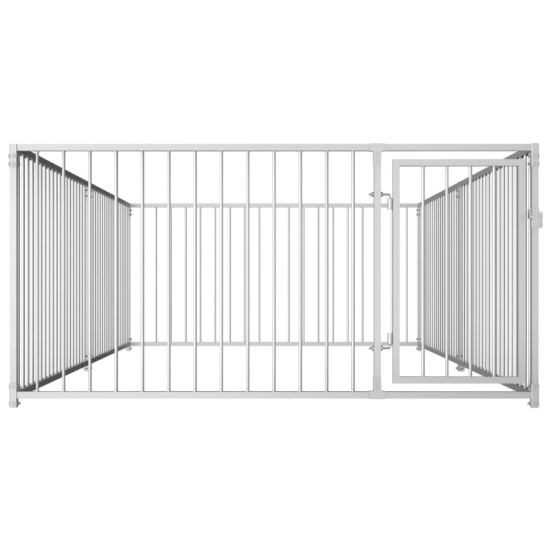 vidaXL Κλουβί Σκύλου Εξωτερικού Χώρου 200 x 400 x 100 εκ.