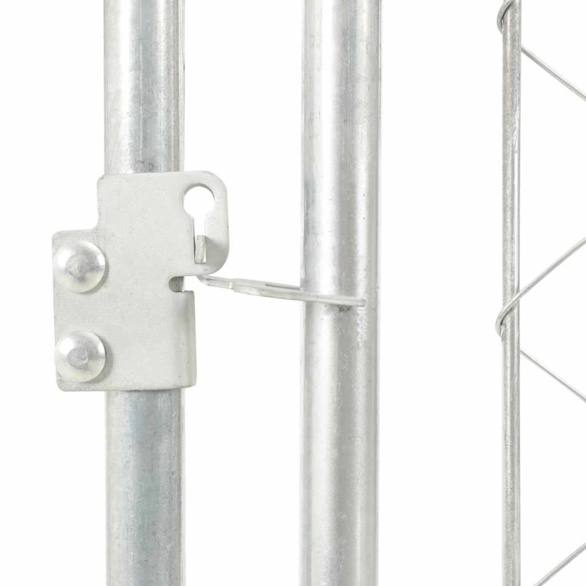 vidaXL Κλουβί Σκύλου Εξωτερικού Χώρου 100 x 100 x 125 εκ. με Στέγαστρο