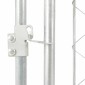 vidaXL Κλουβί Σκύλου Εξωτερικού Χώρου 100 x 100 x 125 εκ. με Στέγαστρο