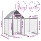 vidaXL Κοτέτσι 2 x 1 x 1,5 μ. από Γαλβανισμένο Χάλυβα