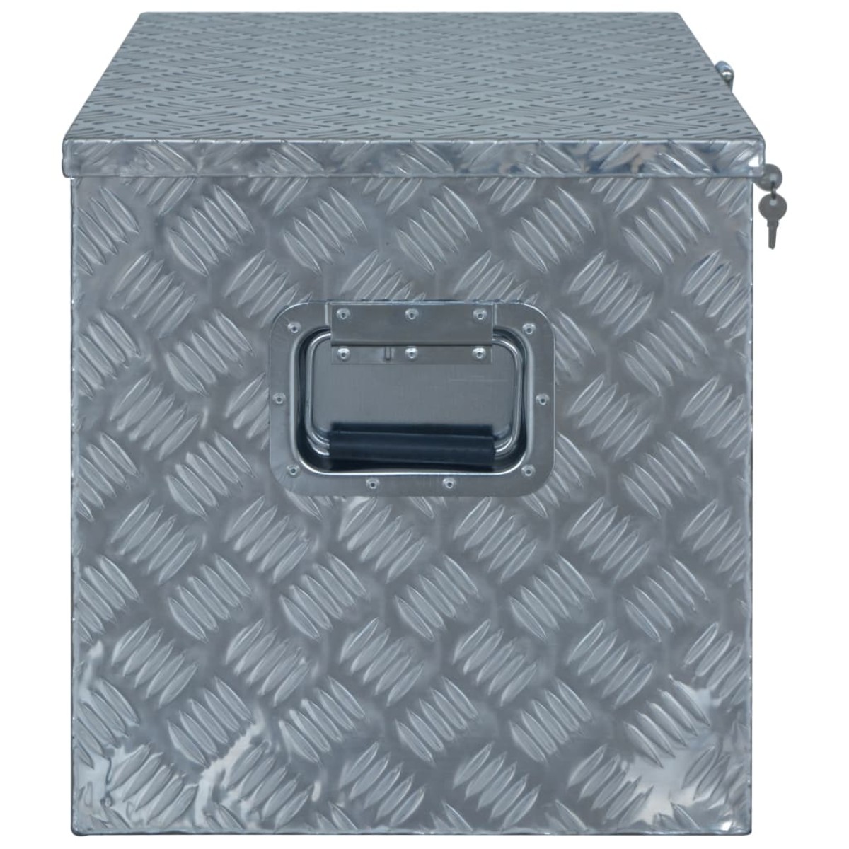 vidaXL Κουτί Αποθήκευσης Ασημί 610 x 430 x 455 εκ. Αλουμινίου
