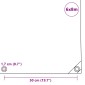 vidaXL Μουσαμάς Γκρι 6 x 8 μ. 650 γρ./μ.²