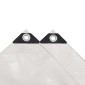 vidaXL Μουσαμάς Λευκός 3,5 x 5 μ. 650 γρ./μ.²